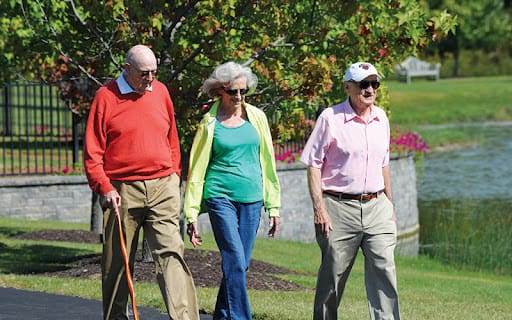 seniors on a walk around buffalo ny